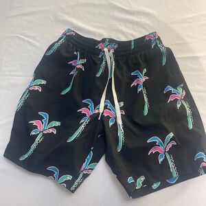 Chubbies Palm Swim Trunks Mesh Liner Shorts Size Small 7” Inseam